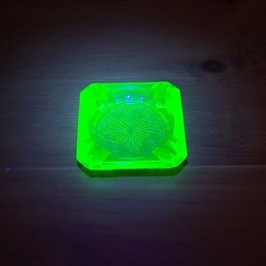 Uranium Glass Ashtray
